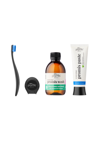 Pack Higiene Total: Cepillo + Pasta + Colutorio + Hilo