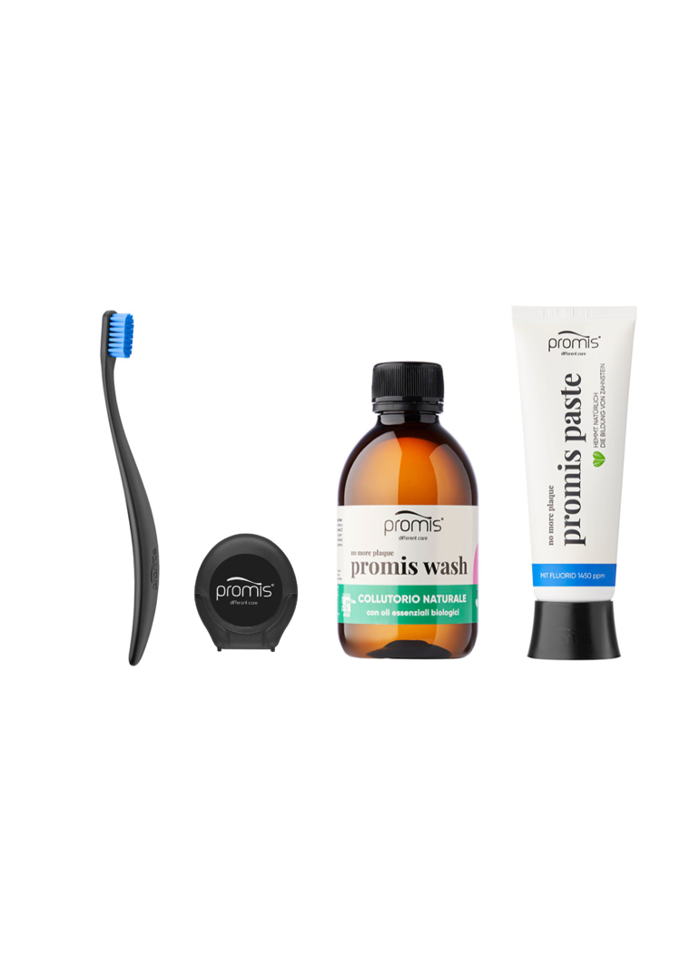 Pack Higiene Total: Cepillo + Pasta + Colutorio + Hilo
