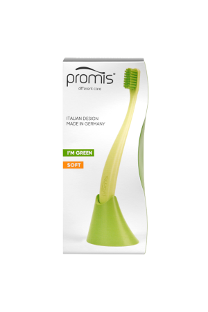 kit de cepillo + soporte verde