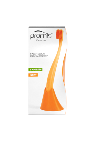 Cepillo y soporte naranja